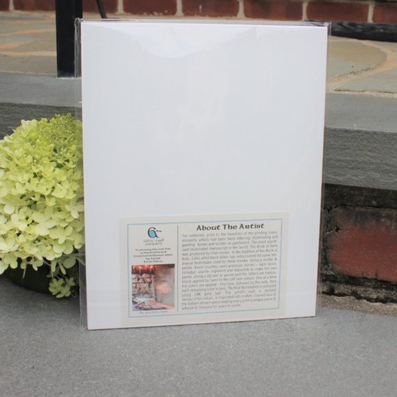 New Matted Celtic Book of Kells Style Irish Print - Faith - Picture 3 of 6